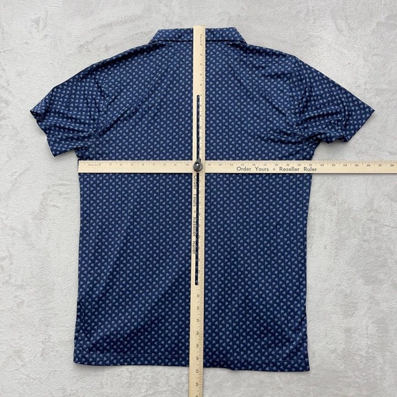Cotton and Co Polo Shirt Mens Medium Blue Golf Lightweight Outdoor - Picture 10 of 12